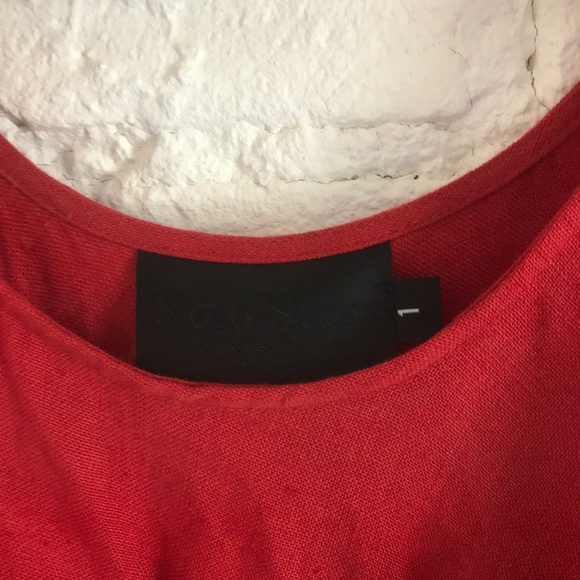 No. 6 Store Red Linen Dress - Picture 5 of 5